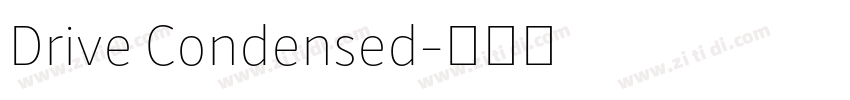 Drive Condensed字体转换